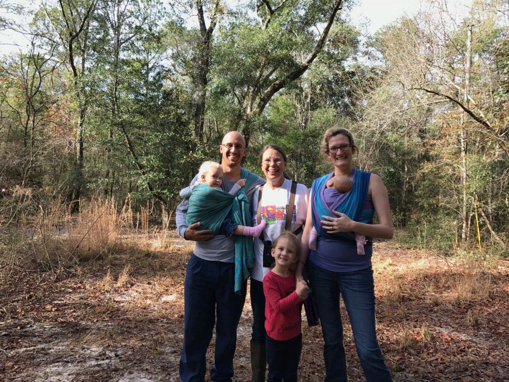 Nick, Evie, Donna Selah, Holly McCollum with Noelle at the property in Jan 2017. — with Donna McCollum and Holly McCollum.
