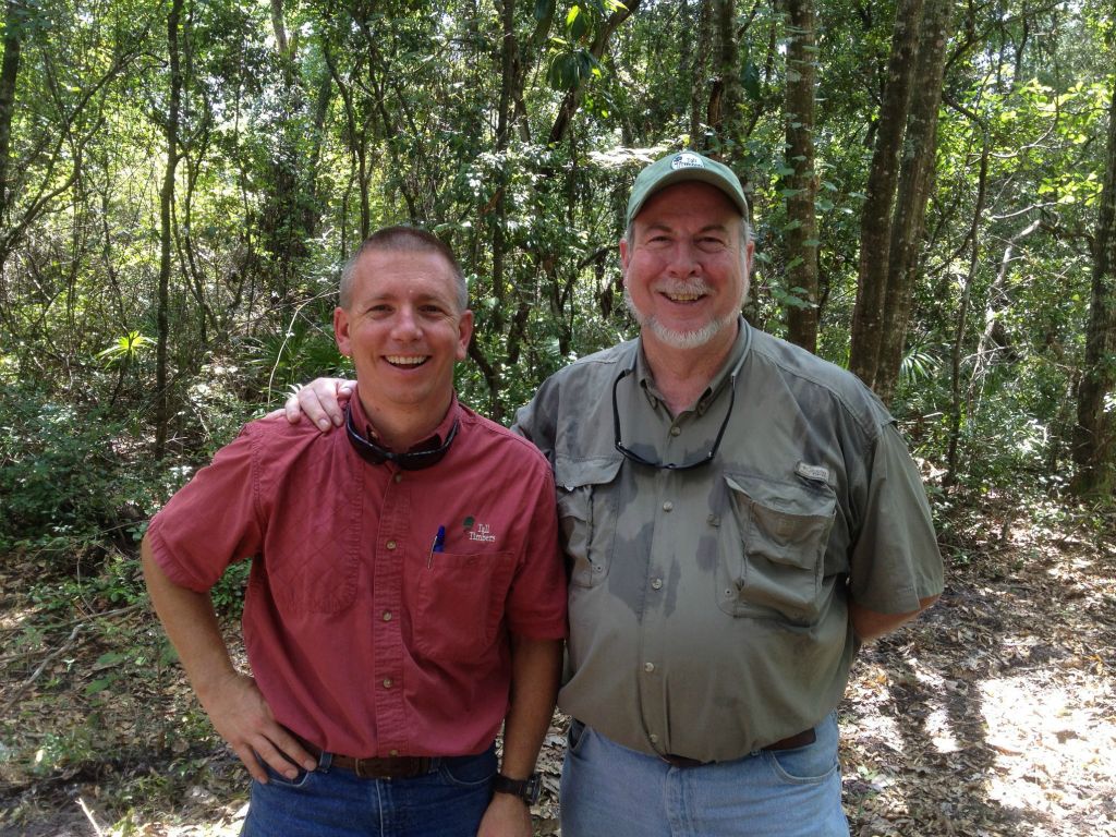 Shane Wellendorf, Conservation Coordinator and Tim McGorty, Land Conservancy Director, Tall Timbers Research Station and Land Conservancy, visited our property in August, 2014.