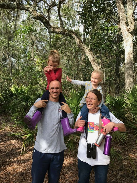 Nick McCollum and grandkids Selah and Evie, Jan 2017.