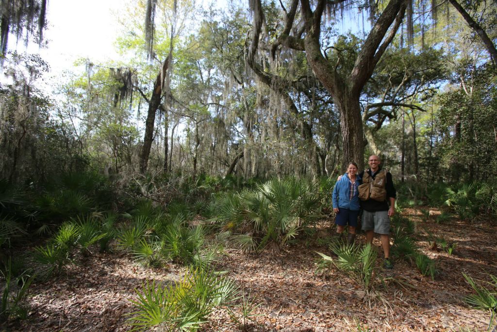 Scrub-Oak forest, Donna and Nick, March 2014
