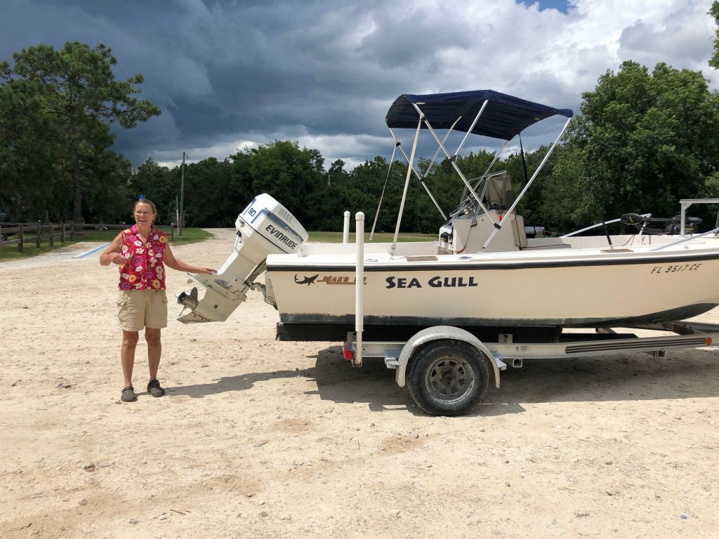 We have a boat! On Sunday, June 30, 2018 we took the boat on it's maiden voyage at the mouth of the Aucilla River in St Marks National Wildlife Refuge. 